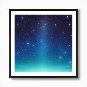 Night Sky With Stars 1 Art Print