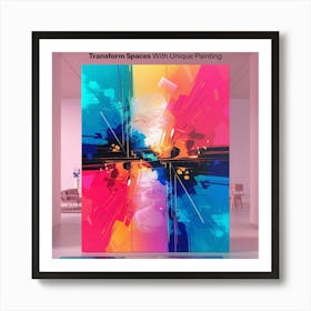 Transform Spaces With Unique Painting 1 Art Print