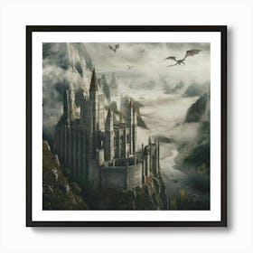 Ancient Castle in the Mountains Art Print