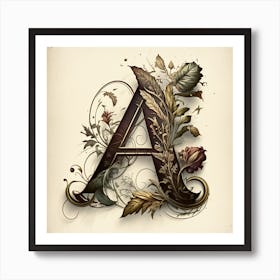 Letter A 2 Art Print