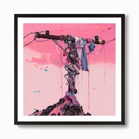 'The Power Pole' Art Print