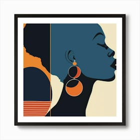 African Woman Canvas Print 2 Art Print