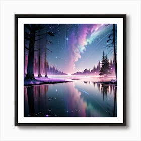 Aesthetic Series: Nebula Woods Art Print