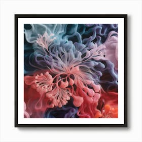 Abstract Flower Painting Art Print