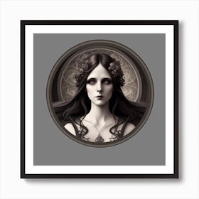 Gothic Woman ai art Art Print