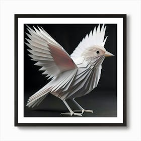 Origami Majestic Bird Art Print