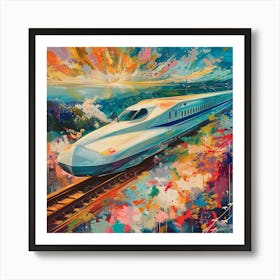 Bullet Train 7 Art Print