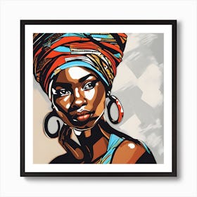 African Woman Art Print