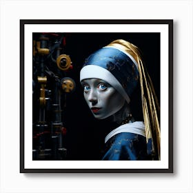 Girl With A Pearl Earring Art Print