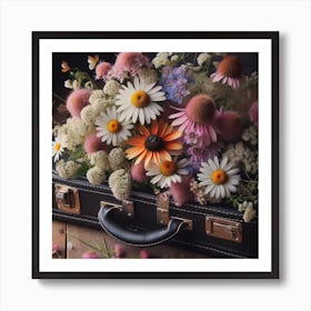 Flowers in a case Art Print