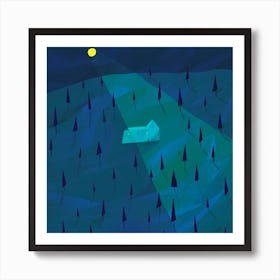 A Night In The Forest Art Print