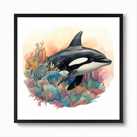 Orca Whale 3 Art Print