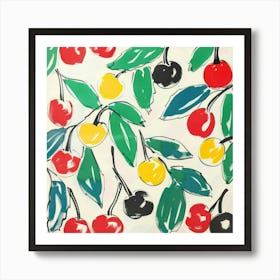 Cherry Painting Matisse Style 9 Art Print