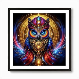 Owl Wisdom 2 Art Print