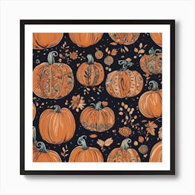 Pumpkins Pumpkin Painting Inspo ( Bohemian Design ) 1 Art Print