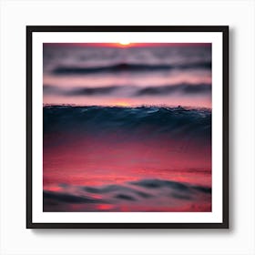 Sunset In The Ocean 22 Art Print