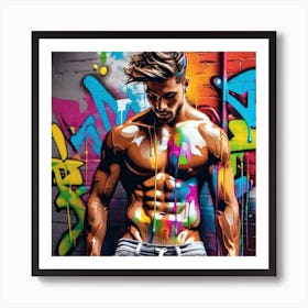 Graffiti Man 8 Art Print