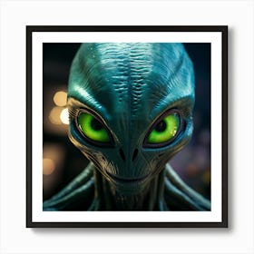 Alien Head 10 Art Print
