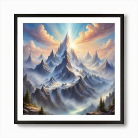 Mountain Landscape 17 Art Print