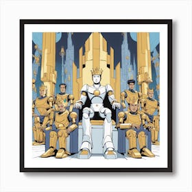 King Of The Robots 1 Art Print