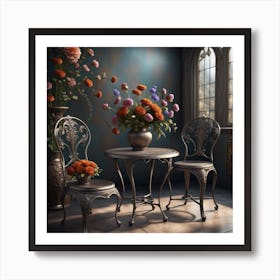 Room With Flowers Art Print