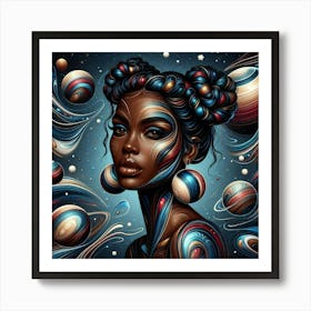 Altheora Celestial Portrait Art Print