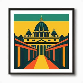 A Vatican City Vector Design Illustration 1720445017 3 Art Print