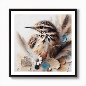 Bird With Feathers 1 Art Print
