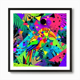 Colorful Tropical Bird Art Print