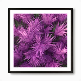 Purple Grass 3 Art Print