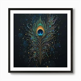 Peacock Feather 1 Art Print