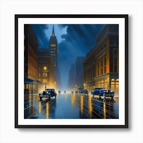 Night In The City Art Print