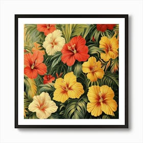 Tropical Flowers Art 9 Art Print