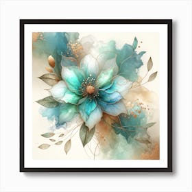 Watercolor Flower 7 Art Print