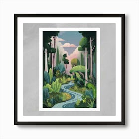 Forest Print Art Print