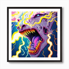 Lightning Bolts Art Print