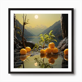 Citrus Canopy Ascent Art Print