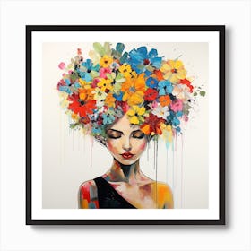 Flower Girl 3 Art Print