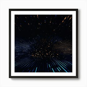 Abstract Space Background 1 Art Print