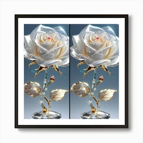 Beauty And The Beast Rose Art Print