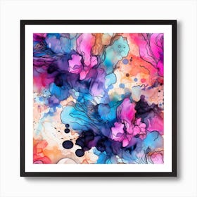 Alcohol Ink Pastel 2 Art Print