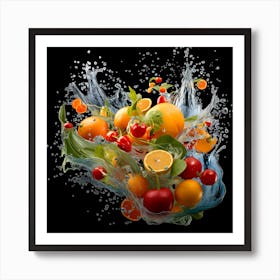 Fruit Splash 1 Art Print