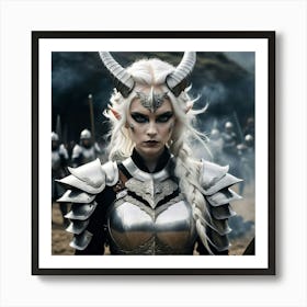 Dragon Woman Warrior Art Print