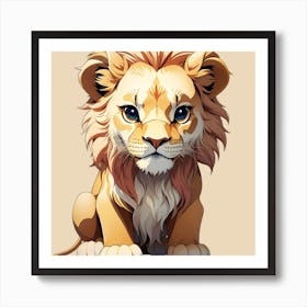 Lion Cub Art Print