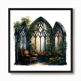 Gothic Window Art Print