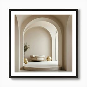 Room With Arches 6 Art Print