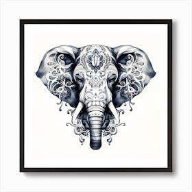 Elephant Series Artjuice By Csaba Fikker 021 Art Print