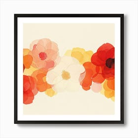 Watercolor Flowers 3 Art Print