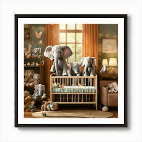 Please Create A Realistic Image Of A Nursery Fille (3) Art Print