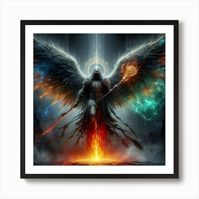 Angel Of Fire 1 Art Print